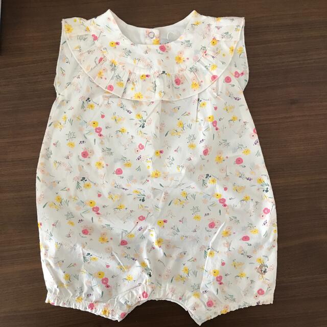 PETIT BATEAU(プチバトー)のプチバトー　ロンパース　夏　サイズ81 キッズ/ベビー/マタニティのベビー服(~85cm)(ロンパース)の商品写真