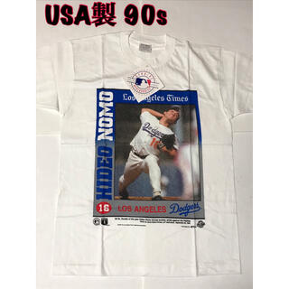 野茂英雄 NOMO Tシャツ USA製 90s ドジャース Dodgers の通販 by ...