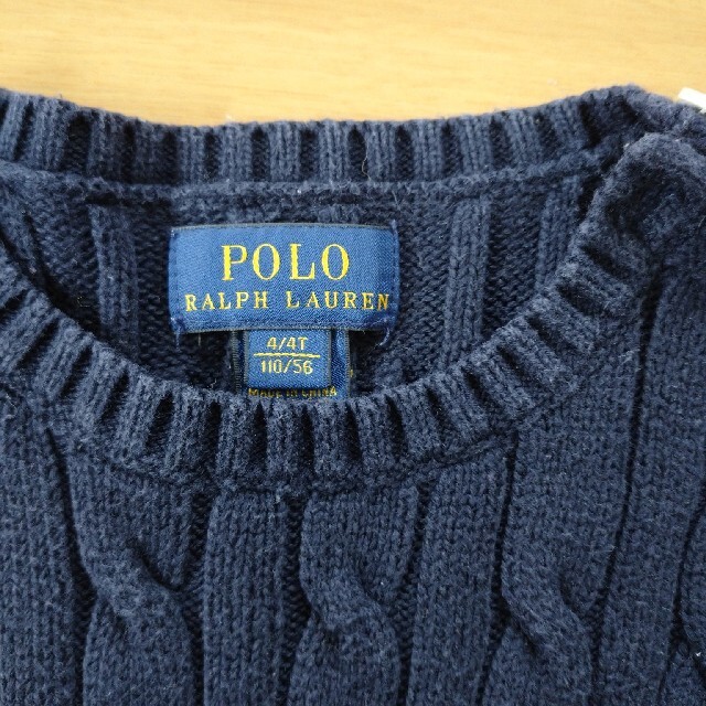 POLO RALPH LAUREN(ポロラルフローレン)のラルフローレン　コットンニット キッズ/ベビー/マタニティのキッズ服女の子用(90cm~)(ニット)の商品写真