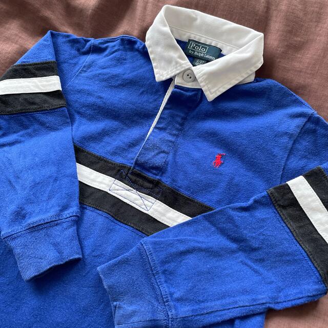 POLO RALPH LAUREN(ポロラルフローレン)のRalph Lauren ポロラルフローレン ワンポイント ラガーシャツ 110 キッズ/ベビー/マタニティのキッズ服男の子用(90cm~)(Tシャツ/カットソー)の商品写真