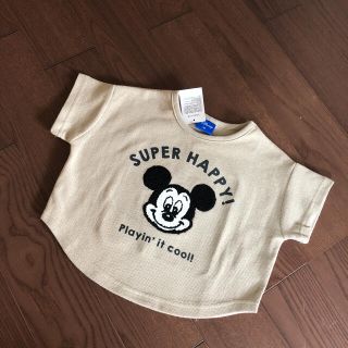 ディズニー(Disney)のミッキーワッフルTシャツ90(Tシャツ/カットソー)