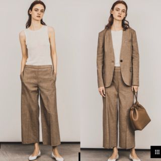 セオリー(theory)のTheory 20SS CRUNCH ワイドストレート プルオンパンツ 新品(クロップドパンツ)