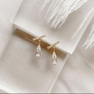 アーカー(AHKAH)のcubic  zirconia  pierce⚪︎s925post(ピアス)