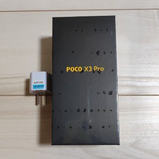アンドロイド(ANDROID)の未開封 Xiaomi Poco X3 Pro ブラック 6GB+128GB(スマートフォン本体)