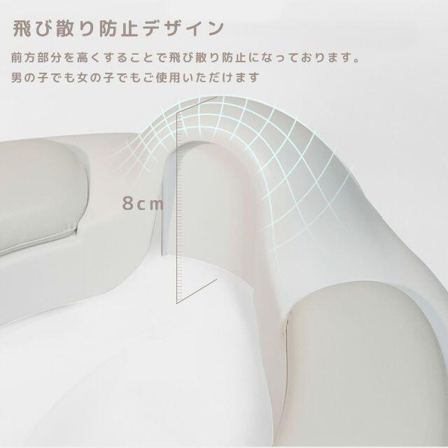 新品　訳あり　BUKO　補助便座　ホワイト　トイレトレーナー キッズ/ベビー/マタニティのおむつ/トイレ用品(補助便座)の商品写真