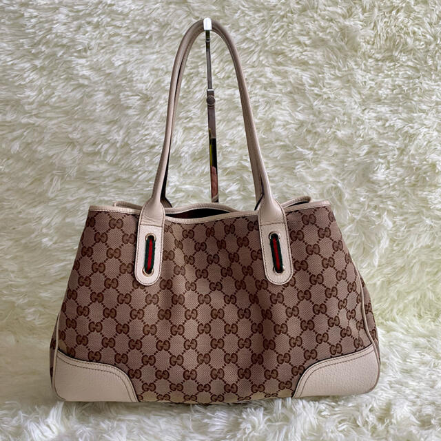 Gucci(グッチ)の【高級】グッチ プリンシー GG シェリーライン トート シェリーリボン ハンド レディースのバッグ(トートバッグ)の商品写真