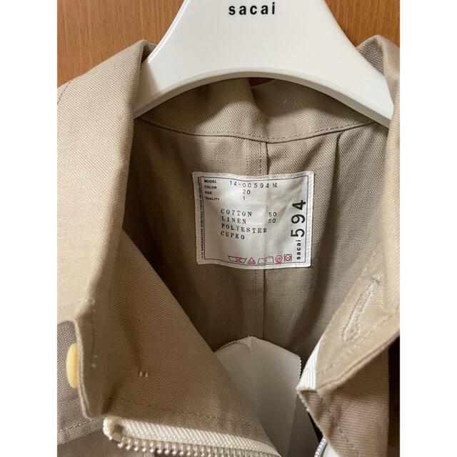 sacai(サカイ)のsacai メンズジャケット　サイズ1 メンズのジャケット/アウター(テーラードジャケット)の商品写真