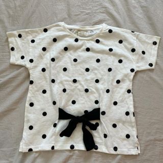 ザラキッズ(ZARA KIDS)の未着用♡ZARA キッズ　ドットTシャツ(Tシャツ/カットソー)