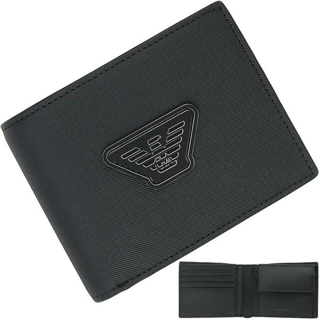 EMPORIO ARMANI 財布 メンズ ブラック 新品 PVC 155933