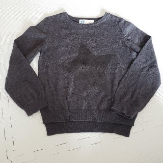 エイチアンドエム(H&M)のH&M スパンコール星柄のコットンニット 100size(ニット)