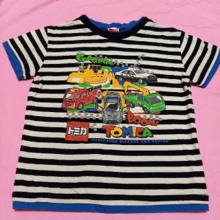 タカラトミー(Takara Tomy)のタカラトミー　トミカTシャツ　ボーダー110(Tシャツ/カットソー)