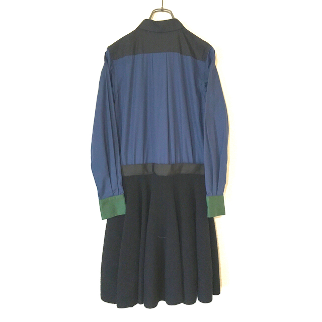 送料無料(沖縄配送) sacai luck ドッキングワンピース - ひざ丈