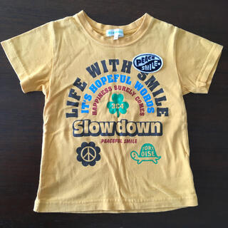 サンカンシオン(3can4on)の子供服　半袖Tシャツ 100センチ　サンカンシオン　ワールド　バックプリント(Tシャツ/カットソー)