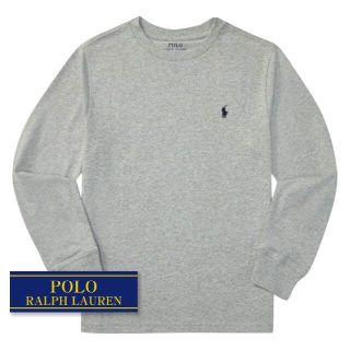 ラルフローレン(Ralph Lauren)の☆新品☆140 ラルフローレン コットン長袖Tシャツ グレー 4900(Tシャツ/カットソー)