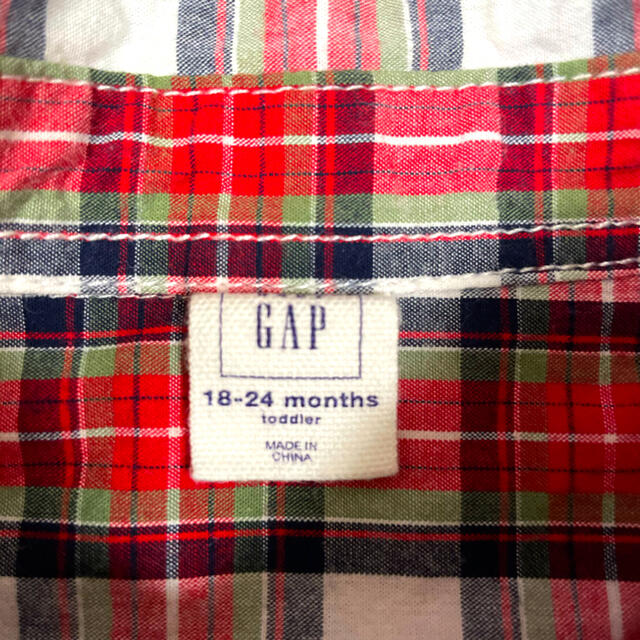 babyGAP(ベビーギャップ)のGAP 長袖シャツ キッズ/ベビー/マタニティのキッズ服男の子用(90cm~)(ブラウス)の商品写真