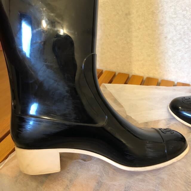 CHANEL レインブーツ37 CHANEL レインブーツ37