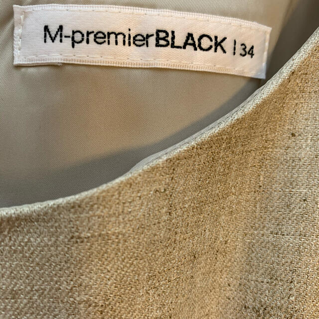 M-premier BLACK エムプルミエ　リネンライクギャザー切替ワンピース 2