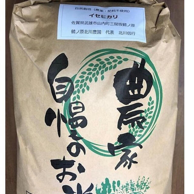 玄米20kg【完全自然栽培の美味しいお米！】令和2年度佐賀県産！「伊勢
