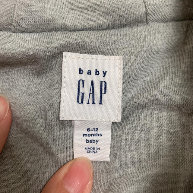 babyGAP(ベビーギャップ)のbaby gap⭐︎くま耳カバーオール⭐︎70⭐︎6-12months キッズ/ベビー/マタニティのベビー服(~85cm)(カバーオール)の商品写真