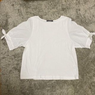 ダブルクローゼット(w closet)のw closet 袖切り替え 半袖Tシャツ カットソー(Tシャツ(半袖/袖なし))