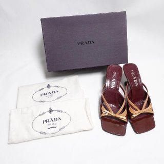 プラダ(PRADA)のPRADA　ミュール　レディース　レッド(ミュール)