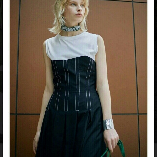Ameri VINTAGE - アメリヴィンテージ STITCH TUCK DRESS ステッチ ... ameri vintage ワンピース タックドレス