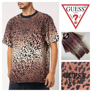 ゲス(GUESS)の良品◆GUESS◆ビッグシルエット LEOPARD レオパード ヒョウ柄Tシャツ(Tシャツ/カットソー(半袖/袖なし))