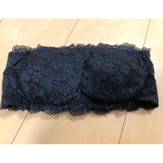 しまむら(ベアトップ/チューブトップ ・ ブラック/黒色系)の しまむら(ベアトップ/チューブトップ ・ ブラック/黒色系)の