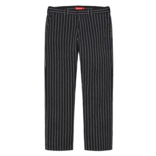 シュプリーム(Supreme)のSupreme Work Pant Black Stripe 32 ワークパンツ(ワークパンツ/カーゴパンツ)