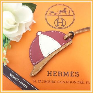 エルメス(Hermes)の★HERMES★エルメス パドックチャーム ボンベイ 帽子 バッグチャーム♪(チャーム)