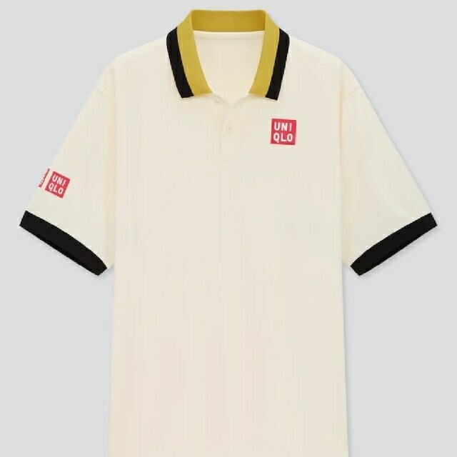 UNIQLO(ユニクロ)のUNIQLO ポロシャツ XL OFF WHITE 錦織圭 NK ドライ EX スポーツ/アウトドアのテニス(ウェア)の商品写真