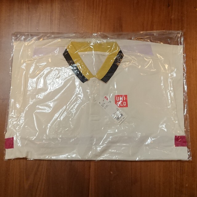 UNIQLO(ユニクロ)のUNIQLO ポロシャツ XL OFF WHITE 錦織圭 NK ドライ EX スポーツ/アウトドアのテニス(ウェア)の商品写真