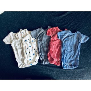 プチバトー(PETIT BATEAU)の新品未使用プチバトー新生児ベビー服ロンパース肌着(ロンパース)