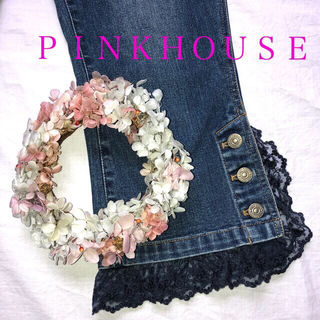 ピンクハウス(PINK HOUSE)のＰＩＮＫＨＯＵＳＥ👖レースデニム(デニム/ジーンズ)