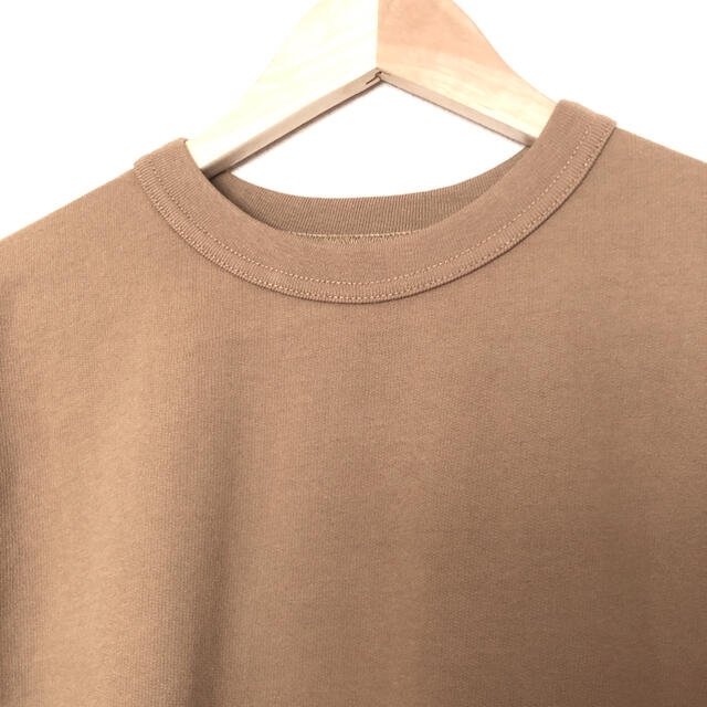JOHNBULL(ジョンブル)のジョンブル　ライトスウェットシャツ　無地　カットソー　綿100% カーキ レディースのトップス(Tシャツ(長袖/七分))の商品写真