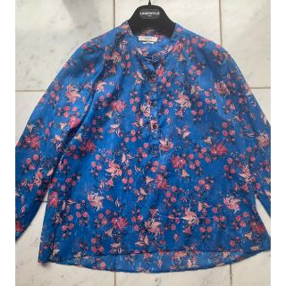 イザベルマラン マリア 花柄 ブラウス ブルー 38 | www.innoveering.net