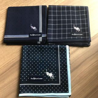 ポロラルフローレン(POLO RALPH LAUREN)の【Jさま専用】ポロラルフローレン　紳士用　ハンカチ(ハンカチ/ポケットチーフ)