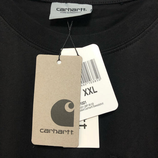 carhartt(カーハート)の【新品】【XXL】即完売品希少サイズ カーハート Tシャツ ブラック 黒 半袖 メンズのトップス(Tシャツ/カットソー(半袖/袖なし))の商品写真