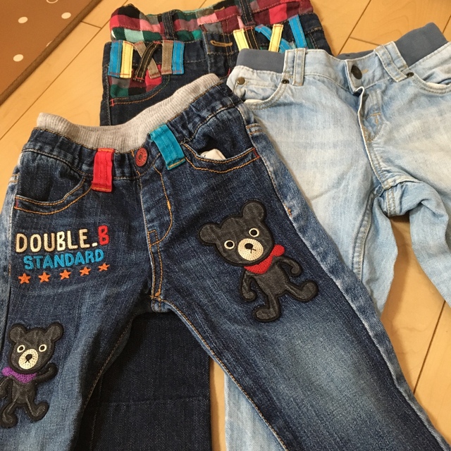 DOUBLE.B(ダブルビー)のズボン10着　90〜100サイズ　ダブルビーなど キッズ/ベビー/マタニティのキッズ服男の子用(90cm~)(パンツ/スパッツ)の商品写真