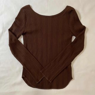 マウジー(moussy)のmoussy BACKSHAN RIBTOPS(カットソー(長袖/七分))