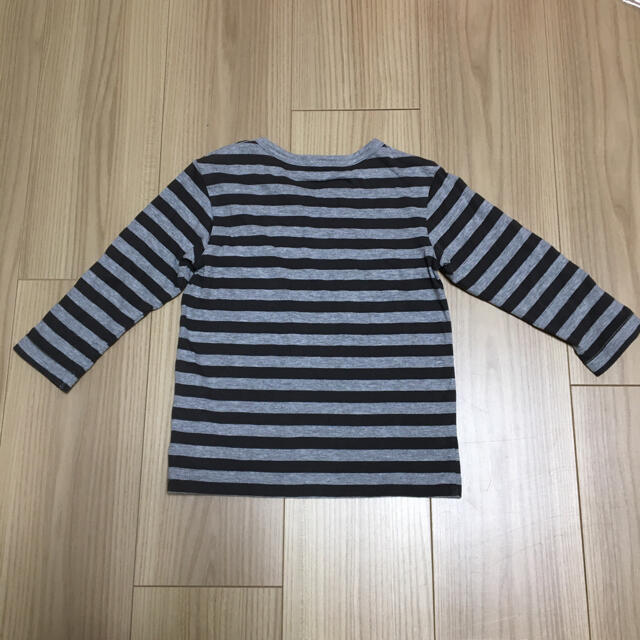 MUJI (無印良品)(ムジルシリョウヒン)の無印　ボーダーTシャツ キッズ/ベビー/マタニティのキッズ服男の子用(90cm~)(Tシャツ/カットソー)の商品写真