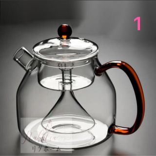 新品ティーポット 耐熱ガラス 茶こし急須 ケットル やかん ガラス瓶の
