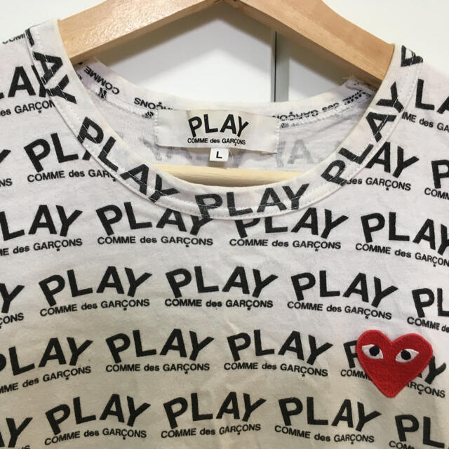 コムデギャルソン Tシャツ 日本製 PLAY 総柄 1