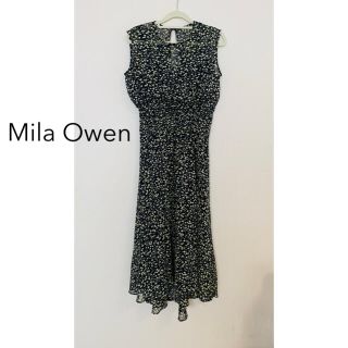 ミラオーウェン(Mila Owen)のMila Owen 花柄シフォンワンピース (ひざ丈ワンピース)