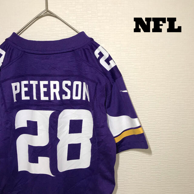 NIKE(ナイキ)のVIKINGS PETERSON ピーターソン ユニフォーム M 紫 スポーツ/アウトドアのスポーツ/アウトドア その他(アメリカンフットボール)の商品写真