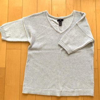 ギャップ(GAP)のGap サマーニットカットソー ブルーグレー(カットソー(半袖/袖なし))