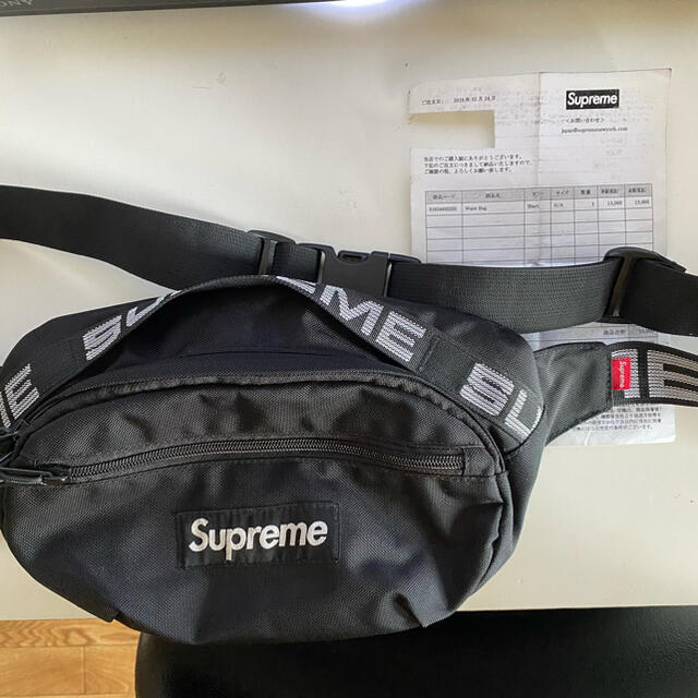 【納品書原本付】Supreme 18ss Waist Bag ウエストバック