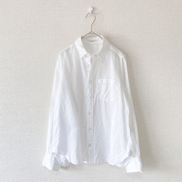 トップスMACPHEE （マカフィー）フレンチリネン レギュラーシャツ