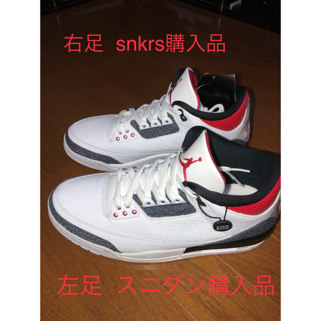 NIKE(ナイキ)のNIKE AIR JORDAN 3  (バカ履き仕様) メンズの靴/シューズ(スニーカー)の商品写真