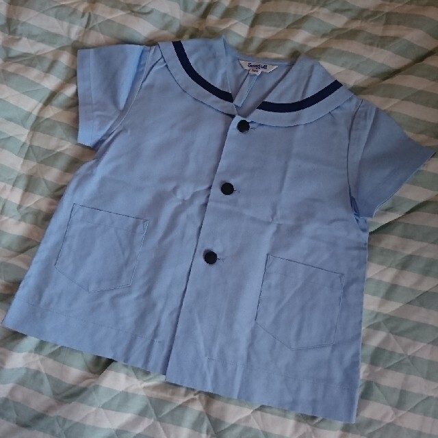 幼稚園  セーラータイプ  夏用  制服 130 キッズ/ベビー/マタニティのキッズ/ベビー/マタニティ その他(その他)の商品写真